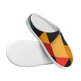 thumbnail image 3 of Kdxio Geometric Cube Pattern Art Women's Men's Slippers Plush Slip-On House Slipper for Winter Indoor Soft Cushion Non-slip Fluffy Slides Slippers-11, 3 of 7