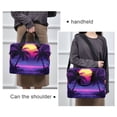 thumbnail image 6 of FORMRS 16" Laptop Bag Carrying Sleeve Case with Handle Travel Shoulder Briefcase, Pink Digital Art, 6 of 8