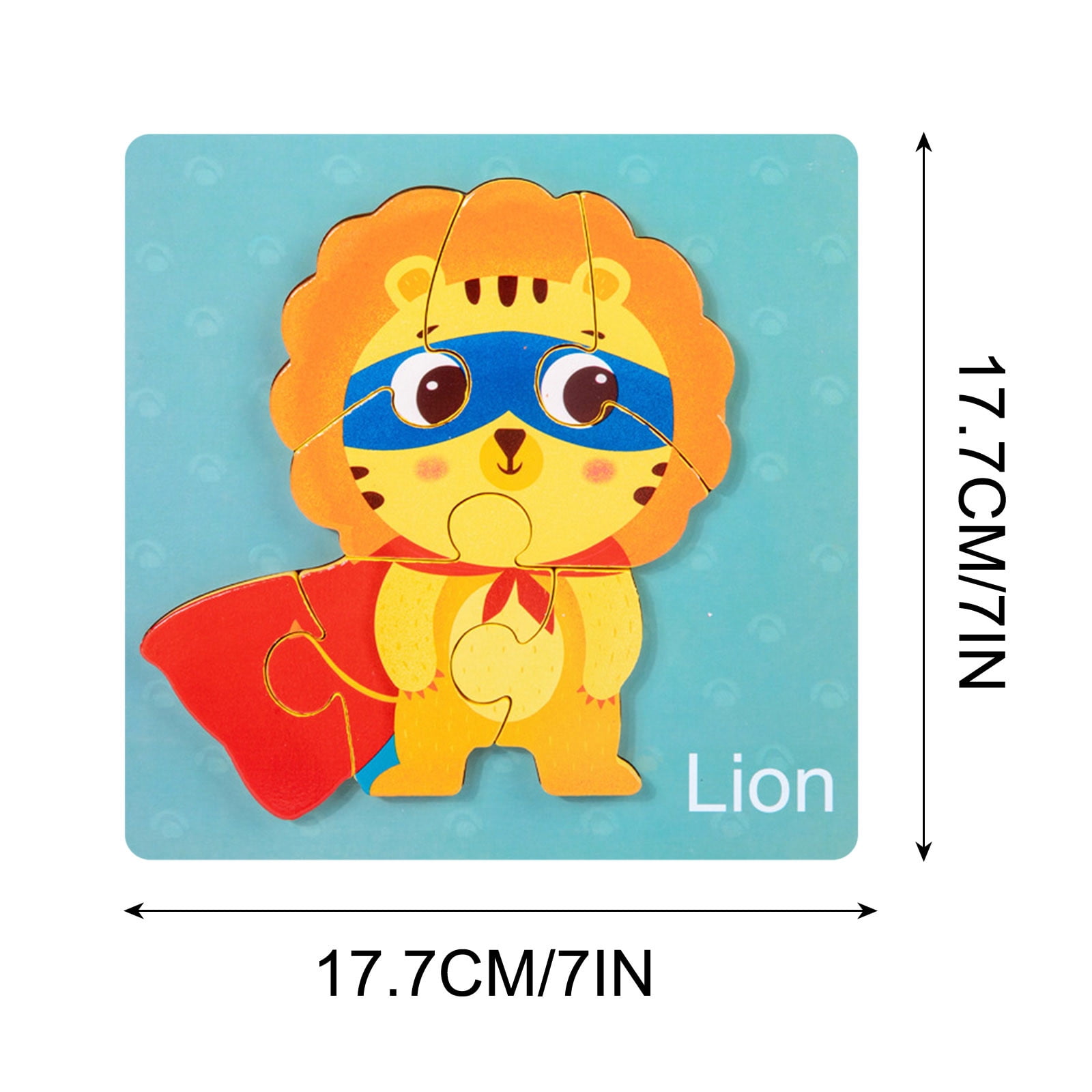 Tuscom Wooden Puzzles Animal Toddlers Kids, 1 xWooden Puzzle Toy