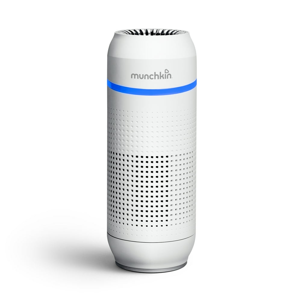Munchkin Portable Air Purifier, 4Stage True HEPA Filtration System Eliminates 99.7 of Micro