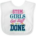 thumbnail image 3 of Inktastic STEM Science Technology Engineering Math Girl Girls Baby Bib, 3 of 4