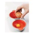 thumbnail image 3 of Tazón para huevos poché para microondas Joseph Joseph con tapa, color naranja, 3 of 5