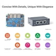 thumbnail image 3 of Para Enrutador NanoPi R5S 4G + 32G RK3568 Placa de Desarrollo OpenWRT Compatible con Enrutador de Red Gigabit Dual 2,5G A, 3 of 5