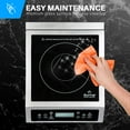 thumbnail image 3 of Duxtop Professional Portable Induction Cooktop, Commercial Range Countertop Burner, 1800 Watts Induction Burner with Sensor Touch and LCD Screen, P961LS, 3 of 7
