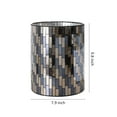 thumbnail image 2 of WHOLE HOUSEWARES | Bathroom Wastebasket | Mosaic Glass Decoration | Bathroom Dcor, 2 of 4