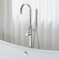 thumbnail image 2 of Ivy Freestanding Bathtub Faucet in Brushed Nickel, 2 of 11