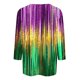 thumbnail image 4 of RKSTN Mardi Gras 3/4 Sleeve T Shirts for Women Top Oversized Crewneck Carnival Mask Print 3/4 Length Sleeve Shirt Womens Casual Round Neck Mask Tuesday Carnival Party Three Quarter Sleeve Tee Shirt, 4 of 5