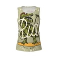 thumbnail image 4 of Xecao Dinosaur print women's scoop neck, loose-fit workout tank tops for the gym., 4 of 9