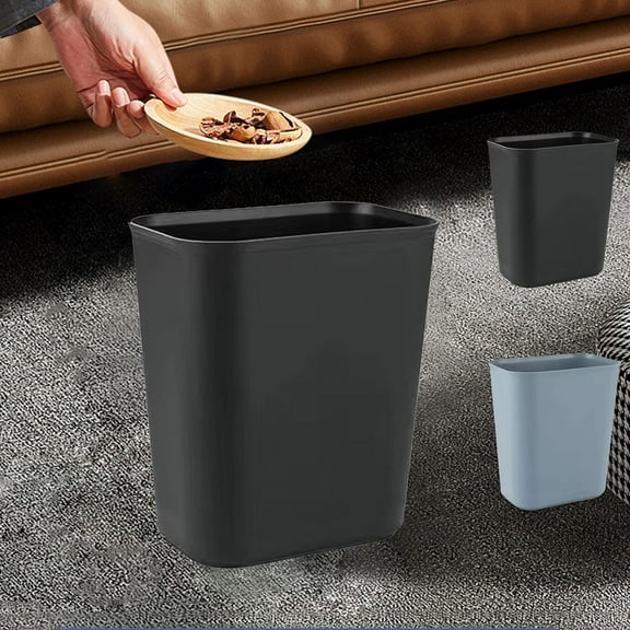 Kitchen Trash Can, Step-On Garbage Can with Lid, Tall Kitchen & Bathroom Trash Can, Small Office Waste Bin, Black - Xuniizn