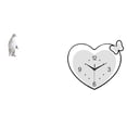 thumbnail image 1 of Escultura de reloj de resina con forma de corazón de pingüino, figura creativa, adorno decorativo coleccionable para inauguración de la casa, dormitor, 1 of 8