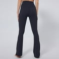 thumbnail image 6 of REALiKUN Flare Scrunch Leggings for Women V Cross Waist Bell Bottom Yoga Pants Bootcut Workout Leggings, 6 of 7
