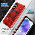 thumbnail image 6 of Venoro for Samsung Galaxy A55 5G Case Shockproof Magnetic Phone Cover with Stand, Red, 6 of 12