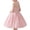 Pink, variant on MOJOGO Girls Halter Dresses Formal Waist Cinched A Line Dress Sleeveless Square Neck Wedding Flower Brithday Party Gown White