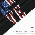 thumbnail image 4 of HUGFEGWE 50Pcs Patriotic Disposable Adults Face Masks,3 Ply Protective Disposable Face Masks with 4th of July Independence Day Designs (Independence Day H) CJB91-40821, 4 of 7