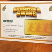 Scratch & Swing Scratch Off Golf Card Game – 3 Pack, Fun Golf Gift for Men, 18 Hole Challenge Cards + 19th Hole Bonus, Interactive Party Game