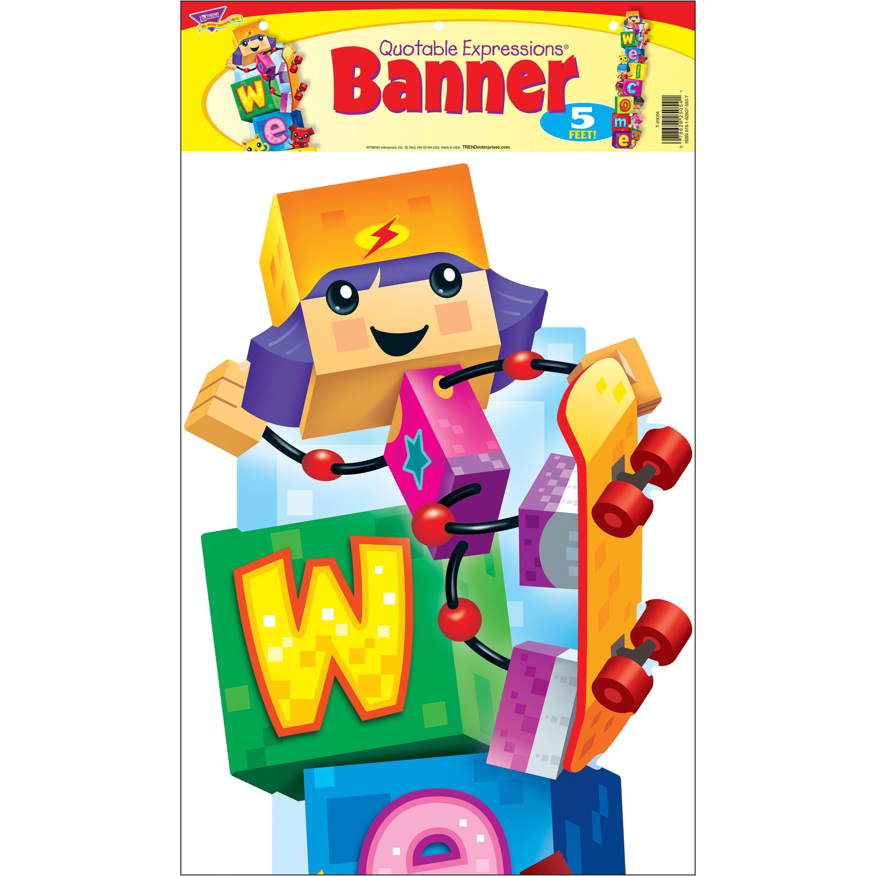 Trend, TEP25054, BlockStars Expressions Banner, 1 Each