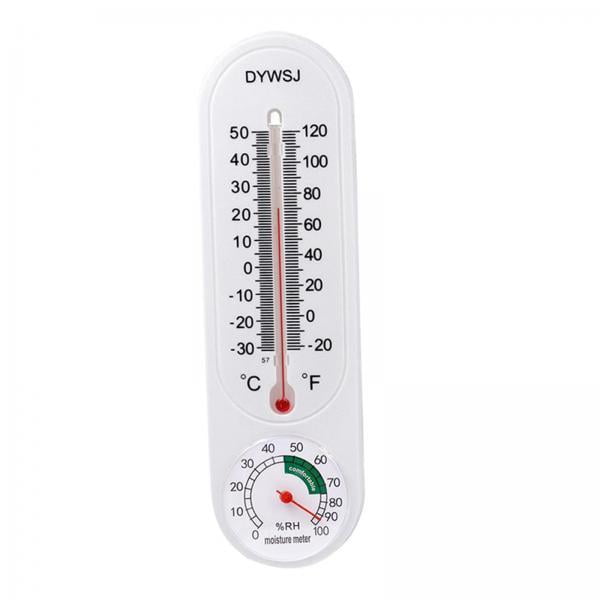 2x Termómetro de pared Higrómetro Medidor portátil de humedad y temperatura, probador de temperatura para la temperatura para hogar Sunnimix Termómetro