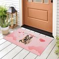 thumbnail image 3 of Happy Valentine's Day German Shepherd holding flowers Doormat Alsatian Dog Lover Gifts Indoor Outdoor Welcome Mat - 3005, 3 of 5