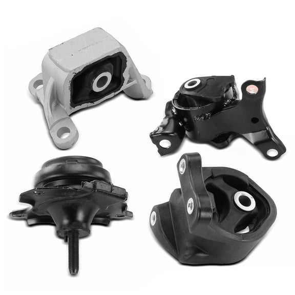 NURATIT 4PCS Engine Motor Mount & Transmission Mount Set Compatible with 2002-2006 Honda CR-V 2.4L L4 Auto- Replaces A4504 A4506 A6596 A6597
