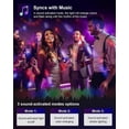 thumbnail image 3 of 2 Pack Sound Activated Party Lights with Remote Control Dj Lighting, Strobe Light Stage Lamp for Home Room Dance Parties, 3 of 5