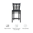 thumbnail image 5 of Linon Lola Counter Stool Wood Seat Black Set Of 2, 5 of 9