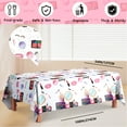 thumbnail image 3 of Makeup Party Tablecloth, 3 Pcs Makeup Theme Tablecloth Spa Party Table Cover for Spa Birthday Party Decorations, Spa Birthday Party Tablecloth for Makeup Spa Party Decorations Supplies (108'' x 54''), 3 of 8