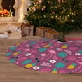 thumbnail image 2 of Cauagu 30" Christmas Tree Skirt Summer Flamingo Pattern Christmas Tree Decorations Tree Mat for Xmas Decorations Occasion Holiday Home Decor -30", 2 of 7