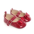 thumbnail image 4 of Yoyauz Baby Girl Mary Jane Shoes Anti Slip Rubber Sole Ballet Slippers Princess Dress Wedding Shoes Newborn Kids Shoes Toddler Shoes（0-12 Month）, 4 of 6