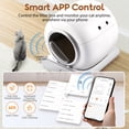 thumbnail image 6 of Self Cleaning Cat Litter Box, 115L Automatic Litter Box w/ Liner, 10 Sensor Protection for Multi Cat, Dual APP+ Panel Control,Odor Removal,Litter Box, 6 of 13