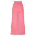 thumbnail image 4 of Business Casual Pants for Women New Double Waisted Sweatpants for Women Baggy Sweatpants Drawstring Wide Leg Gym Workout Pants Loose Trousers Pinky S, 4 of 8