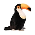 thumbnail image 3 of Tucán de peluche de 30 cm, animal tropical de peluche, figura de pájaro suave de dibujos animados para adultos, niños, niñas y niños., 3 of 8