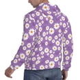 thumbnail image 6 of Fotbe Men's Hoodie with Daisies Flowers Pattern - Kangaroo Pocket Pullover Hooded Sweatshirt, Perfect for Daily Wear, Travel, and Home-4X-Large, 6 of 7