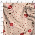 thumbnail image 2 of Soimoi Red Fabric - By the Yard - 54 Inch Wide - Floral & Animal - Delicate Designs for Stylish Projects Graments Printed Fabric, 2 of 6