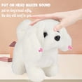 thumbnail image 5 of Walking Dog Interactive Electronic Pet, Stuffed Animals Plush Toys Puppy, Barking Tail Wagging Nodding Head, Educational Easter Christmas Birthday Gifts for Toddlers Kids Girls, White, 7", 5 of 8