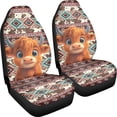 thumbnail image 3 of XYZCANDO Vehicle Interior Accessories Geometric Print 2 Pack Car Front Seat Covers Non-Slip Truck SUV Sedan Waterproof Soft Car Seat Covers, 3 of 10