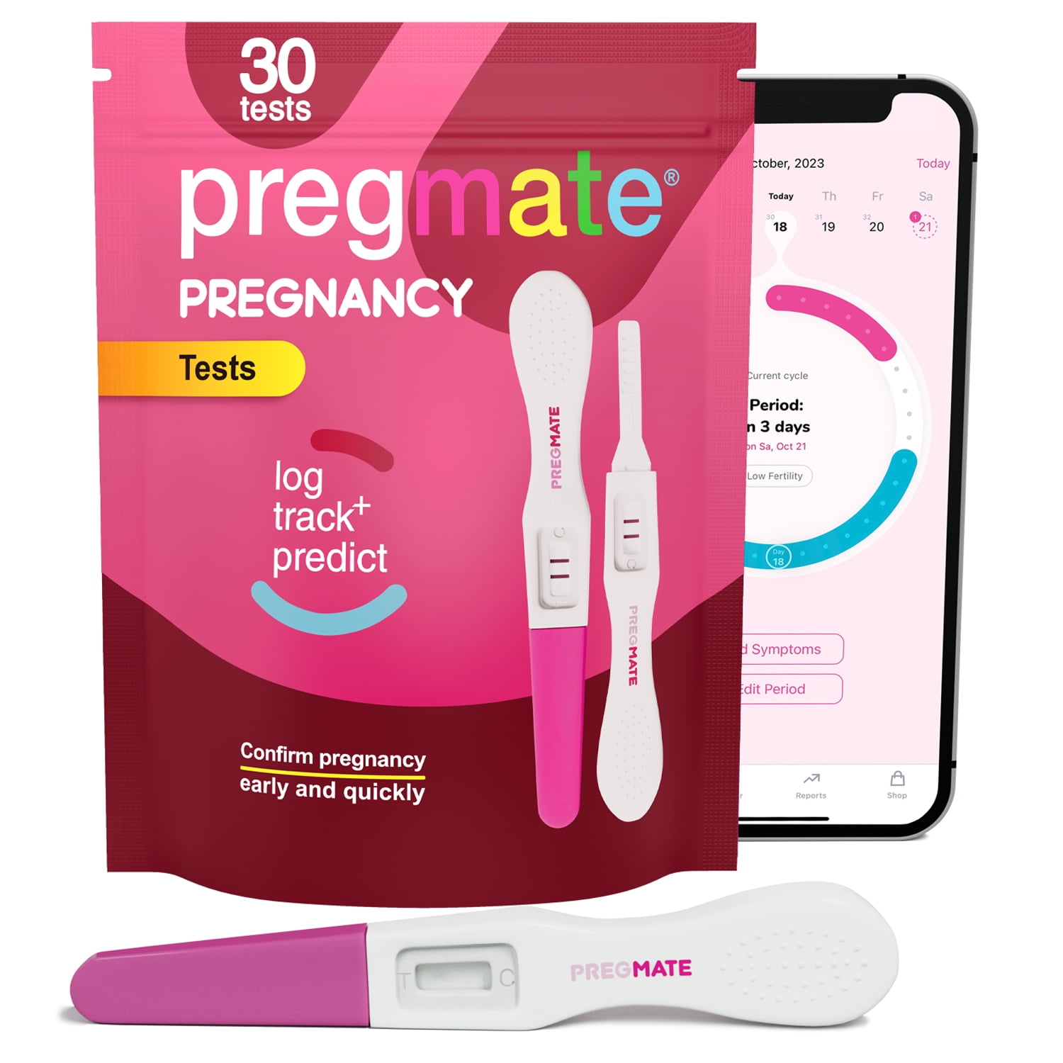 Pregmate 30 Pregnancy Midstream Tests (30 Count)