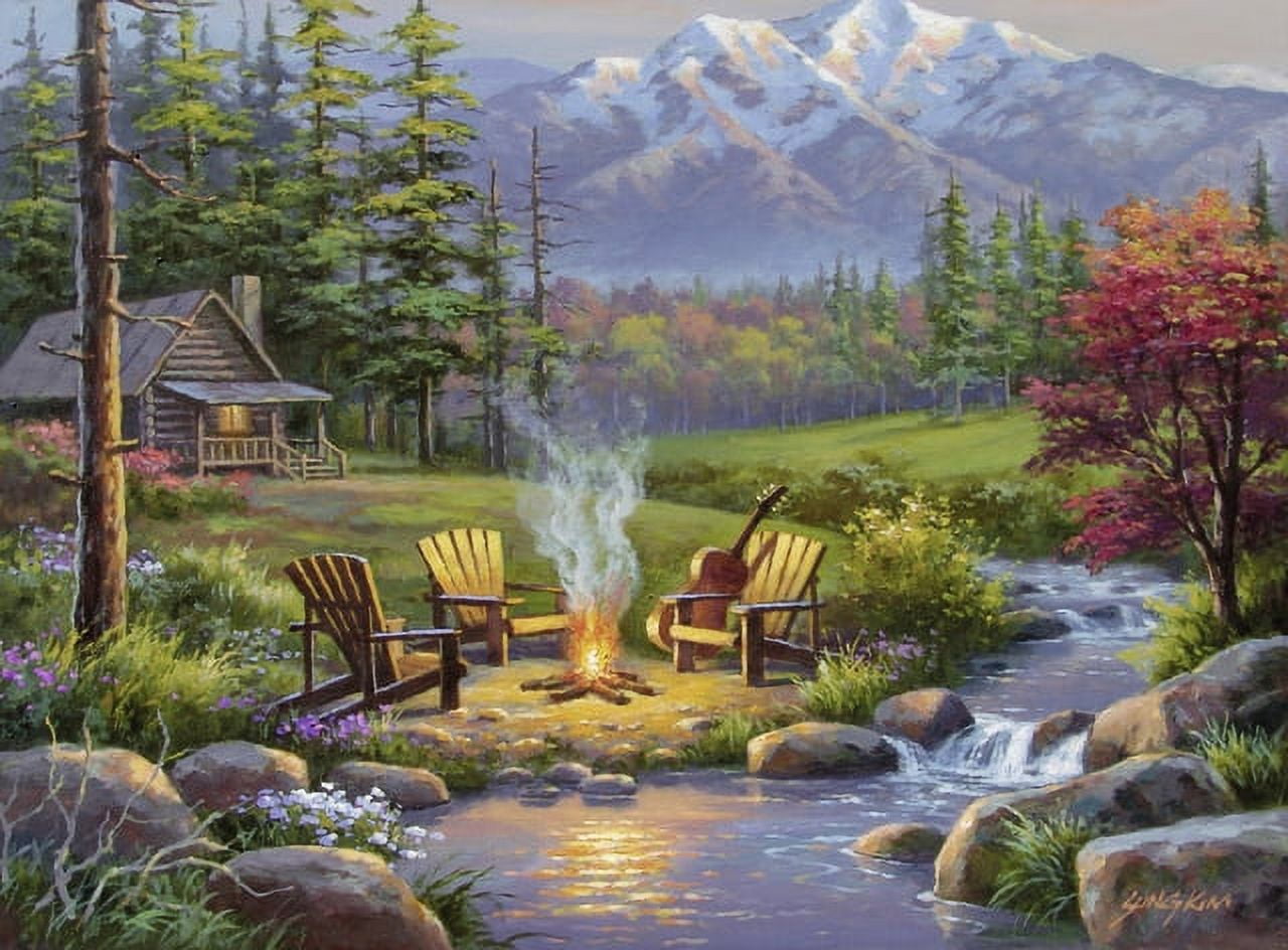 Ravensburger Great Outdoors Puzzle Series | Riverside Living Room | 300 Piece Jigsaw Puzzle