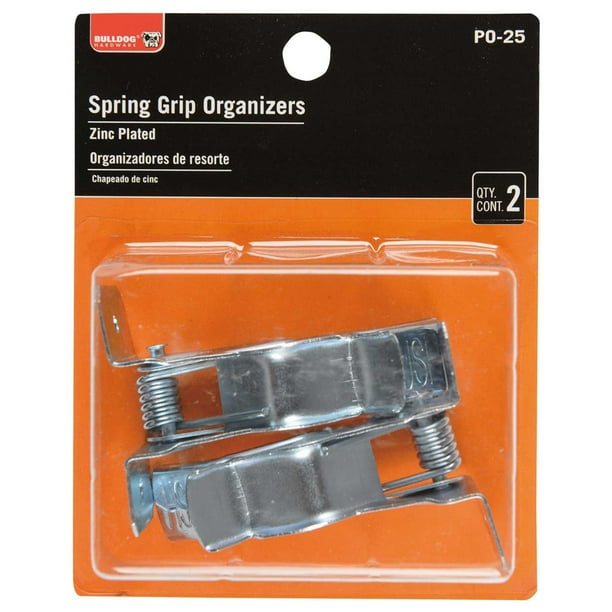 Symmetry Spring Grip Organizers, Zinc