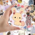 thumbnail image 3 of Rabbit)) Autocollants Rabbit/ 50 Pcs / Autocollants en Vinyle Imperméables pour Ordinateur Portable, Planche à Roulettes, Bouteilles d'Eau, Ordinateur, Téléphone, Guitare, Autocollants Rabbit Mignons pour Enfants Adolescents Adultes (, 3 of 6