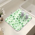 thumbnail image 7 of Ryvnso St Patrick Clover-a1 Dish Drying Mat for Kitchen Countertop 16x18 Small Dish Pad Drainer Rack Dish Sink Mats, 7 of 7