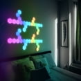 thumbnail image 1 of Yescom 10 Pack Wall WiFi Smart LED Light Kit DIY Splice Lamp Color Changing Voice Control Home Decoration Indoor Gift, 1 of 10