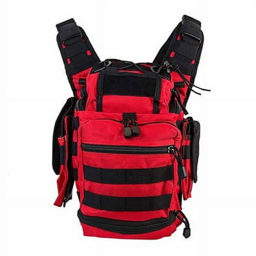 NcSTAR CVFRB2918R Vism First Responders Utility Bag, Red & Black
