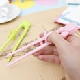 thumbnail image 3 of pares de palillos chinos para principiantes, divertidos y fáciles de usar, palillos para aprender, palillos de plástico para principiantes, niños y adultos, reutilizables y aptos para lavavajillas. Ormromra Cubiertos, 3 of 4