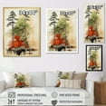 thumbnail image 4 of Designart "Minimalist Scene Featuring Symmetrical Redwood Trees I" Tree Redwood Floater Framed Wall Art Prints, 4 of 5