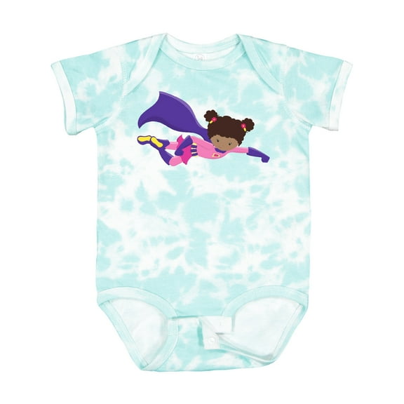 Inktastic African American Girl, Cape, Superhero Girl Girls Baby Bodysuit