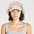 thumbnail image 6 of Slccxzc Plush Puppy Ears Cabbie Beret Soft Cotton Women Painter Hat Trendy Y2K Newsboy Cap Daily Headwear, 6 of 7