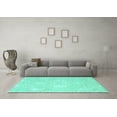thumbnail image 3 of Ahgly Company Indoor Rectangle Abstract Turquoise Blue Contemporary Area Rugs, 5' x 8', 3 of 4