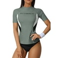 thumbnail image 1 of Chemise de Protection Solaire pour Femmes Surf Manches Courtes Rush Guard Camping Sport, 1 of 6
