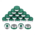 thumbnail image 1 of Tapas Abatibles, 200 Piezas, Tapas Abatibles Sin Rebabas, Sellos, Tapas Abatibles, Tapas con Sellos, Color Verde, 20 mm, 1 of 5