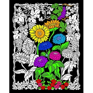 Stuff2Color Super Pack of 18 Fuzzy Velvet Coloring Posters (National Parks Edition) - Great for Family Time, Arts & Crafts, Travel, at HO
